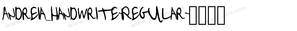 Andreia_handwrite-Regular字体转换