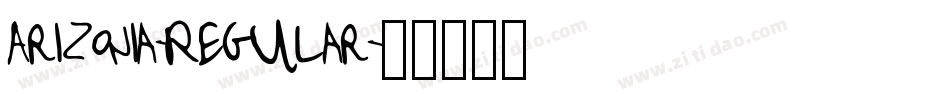 Arizonia-Regular字体转换