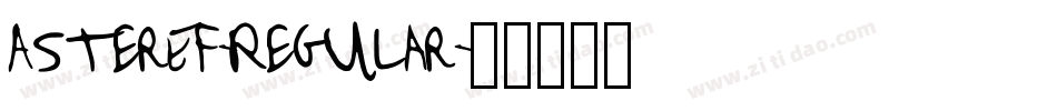 AsterEF-Regular字体转换