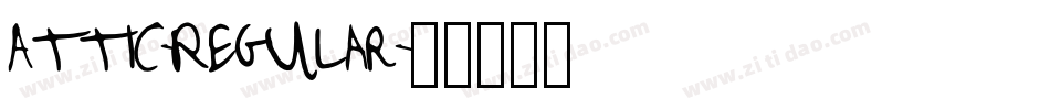 Attic-Regular字体转换