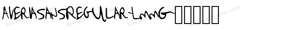 AveriasansRegular-LmmG字体转换
