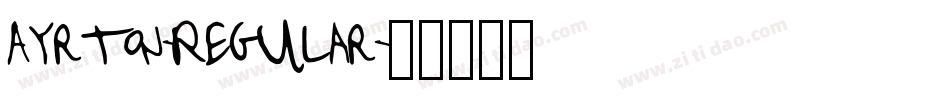 Ayrton-Regular字体转换
