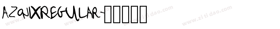 AzonixRegular字体转换
