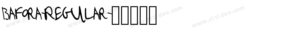 Bafora-Regular字体转换