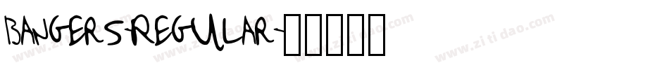 Bangers-Regular字体转换