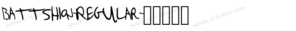 Battshion-Regular字体转换