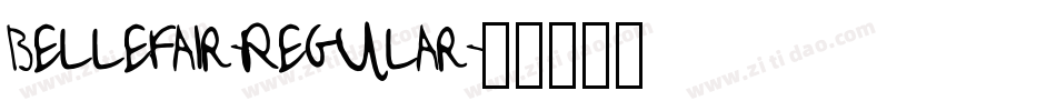 Bellefair-Regular字体转换