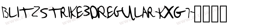 Blitzstrike3DRegular-KxG7字体转换