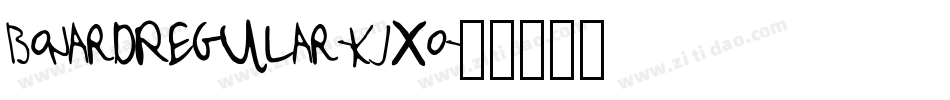 BonardRegular-Kjxo字体转换
