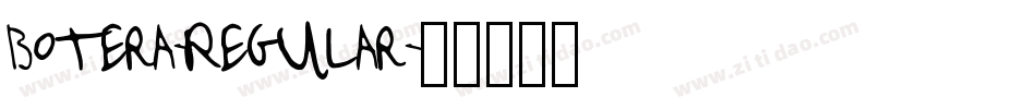 Botera-Regular字体转换