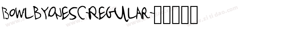 BowlbyOneSC-Regular字体转换 BowlbyOneSC-Regular字体转换