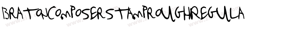 BratoncomposerstamproughRegular-PzgB字体转换