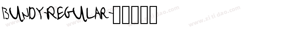 Bundy-Regular字体转换