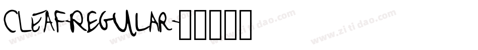CLEAF-Regular字体转换