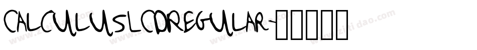 CalculusLCDRegular字体转换