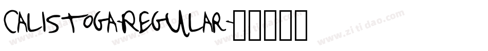 Calistoga-Regular字体转换 Calistoga-Regular字体转换