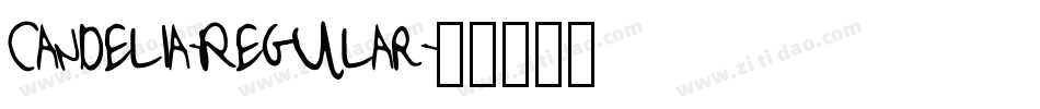 Candelia-Regular字体转换
