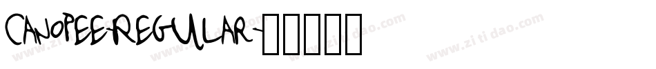 Canopee-Regular字体转换