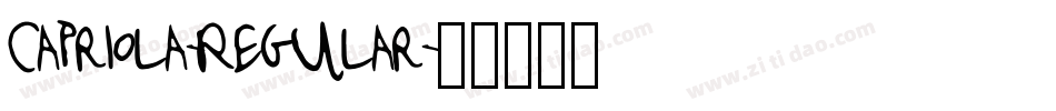Capriola-Regular字体转换 Capriola-Regular字体转换