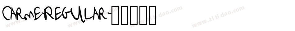Carme-Regular字体转换 Carme-Regular字体转换