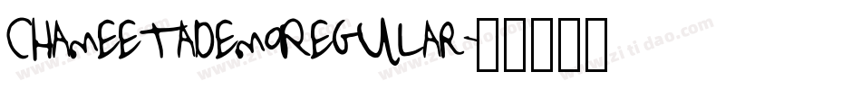 ChameetademoRegular字体转换 ChameetademoRegular字体转换