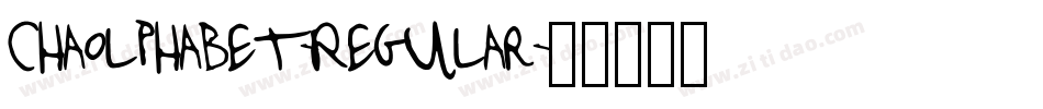 Chaolphabet-Regular字体转换