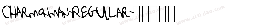 Charmonman-Regular字体转换