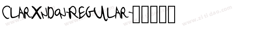 Clarxndon-Regular字体转换