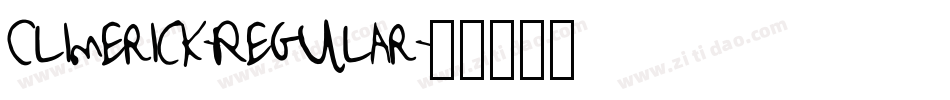 Climerick-Regular字体转换