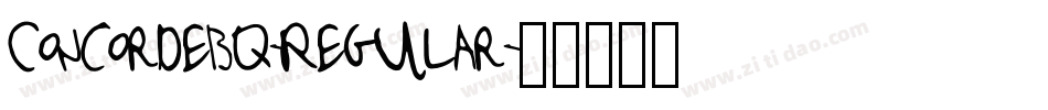 ConcordeBQ-Regular字体转换 ConcordeBQ-Regular字体转换