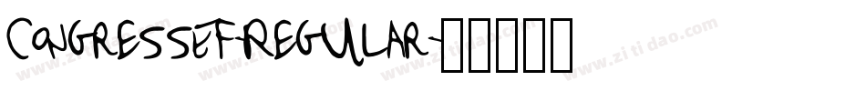 CongressEF-Regular字体转换