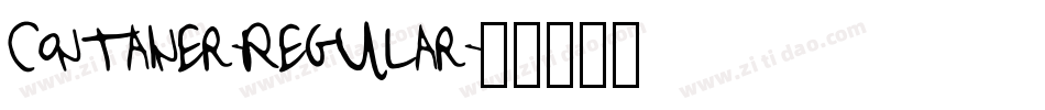Container-Regular字体转换