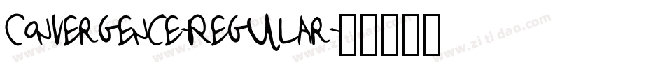 Convergence-Regular字体转换
