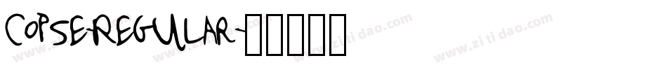 Copse-Regular字体转换