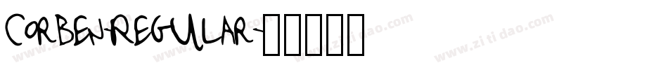 Corben-Regular字体转换