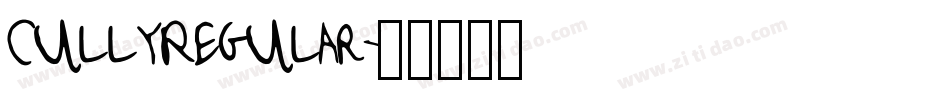 CullyRegular字体转换 CullyRegular字体转换