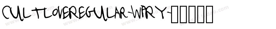 CultloveRegular-WpRY字体转换