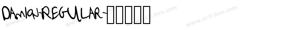 Damion-Regular字体转换