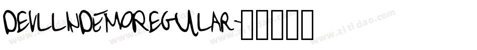 DevllinDEMORegular字体转换