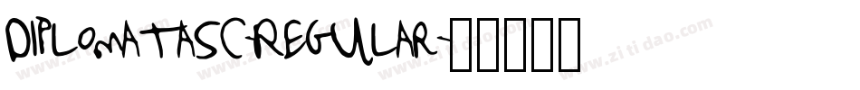 DiplomataSC-Regular字体转换