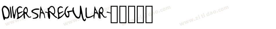 Diversa-Regular字体转换