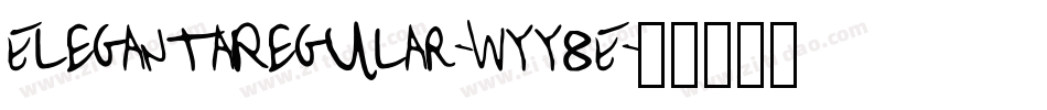 ElegantaRegular-Wyy8E字体转换