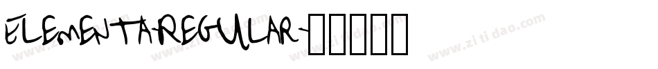 Elementa-Regular字体转换