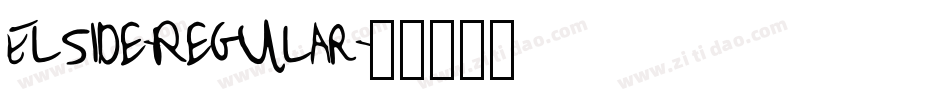 Elside-Regular字体转换