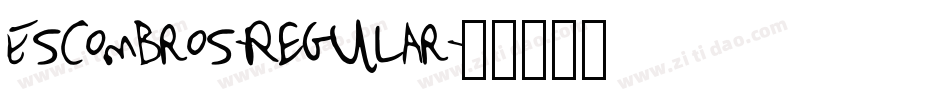 Escombros-Regular字体转换