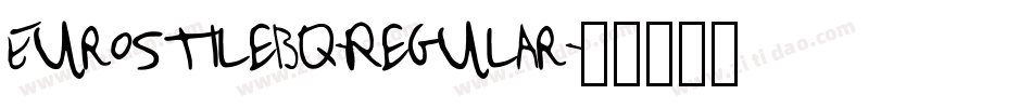EurostileBQ-Regular字体转换
