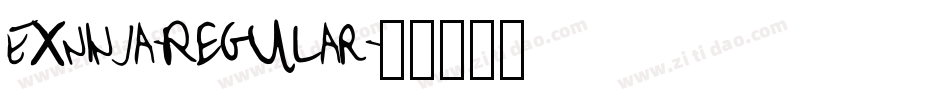 Exninja-Regular字体转换