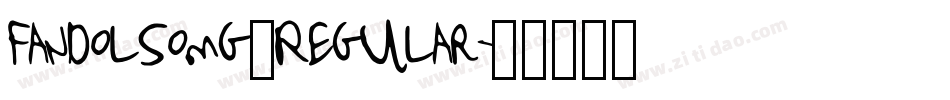 FandolSomg–Regular字体转换