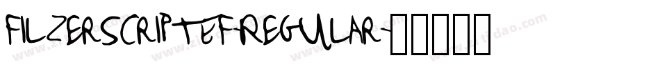 FilzerScriptEF-Regular字体转换