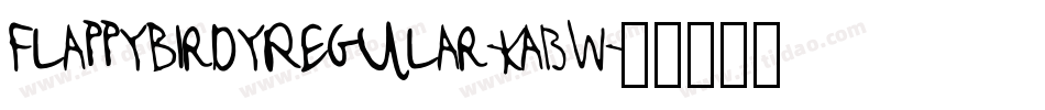 FlappybirdyRegular-KaBW字体转换